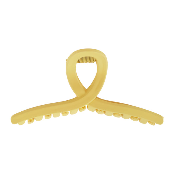 Matte Loop Hair Claw - Mustard