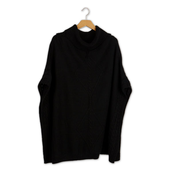 Bailey Poncho - Black