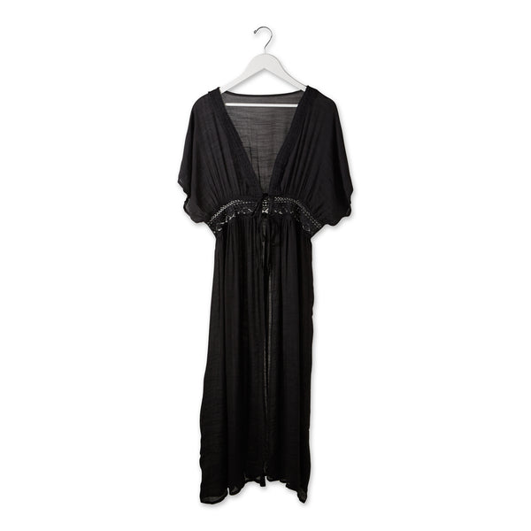Black Lace Kimono