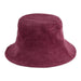 Corduroy Bucket Hat - Cranberry