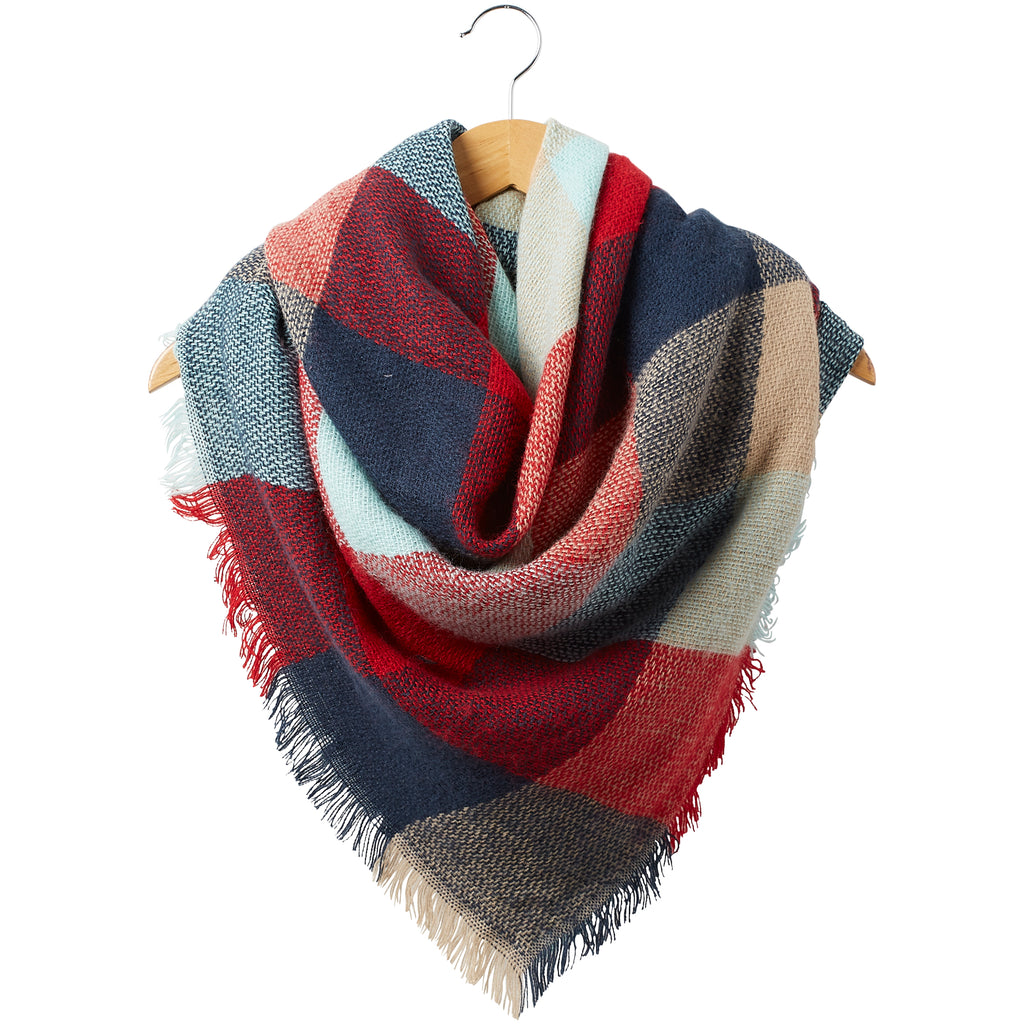 Aquamarine Blanket Scarf - Tickled Pink Wholesale