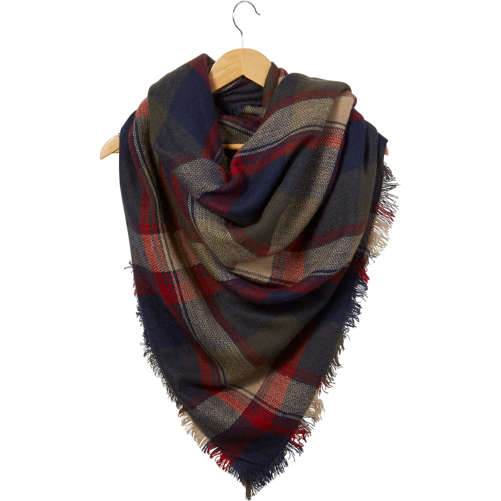 Sangria Blanket Scarf - Tickled Pink Wholesale